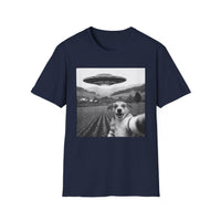 Load image into Gallery viewer, UFO Selfie Dog T-Shirt