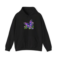 Load image into Gallery viewer, Purple Butterfly-Hooded Sweatshirt
