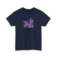 Load image into Gallery viewer, Purple Butterfly-Unisex Heavy Cotton Tee
