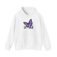 Load image into Gallery viewer, Purple Butterfly-Hooded Sweatshirt
