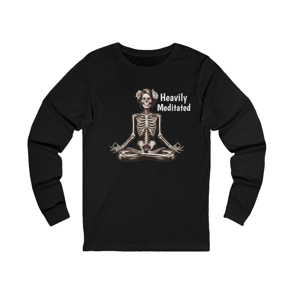 Lotus Heavily Meditated-Unisex Jersey Long Sleeve Tee