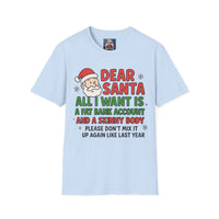 Load image into Gallery viewer, Dear Santa, All I Want For Christmas-T-Shirt