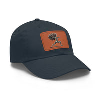 Load image into Gallery viewer, Skelly Warrior Pose- Hat with Leather Patch
