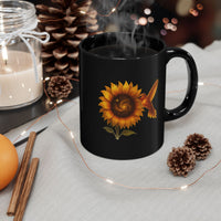 Load image into Gallery viewer, Cosmic-Sunflower-Hummingbird-Mug
