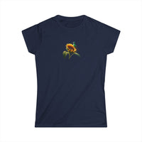 Load image into Gallery viewer, Sunflower-Hummingbird-Women&#39;s Softstyle T-Shirt
