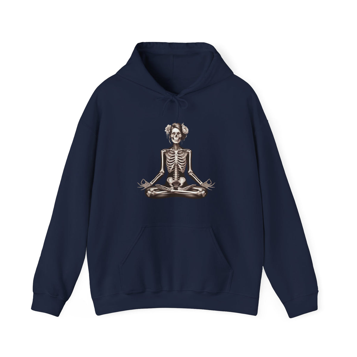 Skelly Sukhasana-Unisex Heavy Blend™ Hooded Sweatshirt