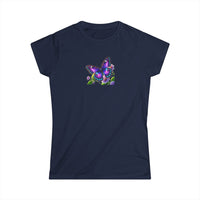 Load image into Gallery viewer, Purple Butterfly-Women&#39;s Softstyle Tee
