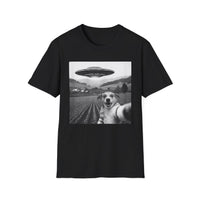 Load image into Gallery viewer, UFO Selfie Dog T-Shirt