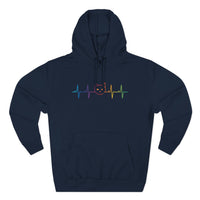 Load image into Gallery viewer, Rainbow Cat Heartbeat Hoodie