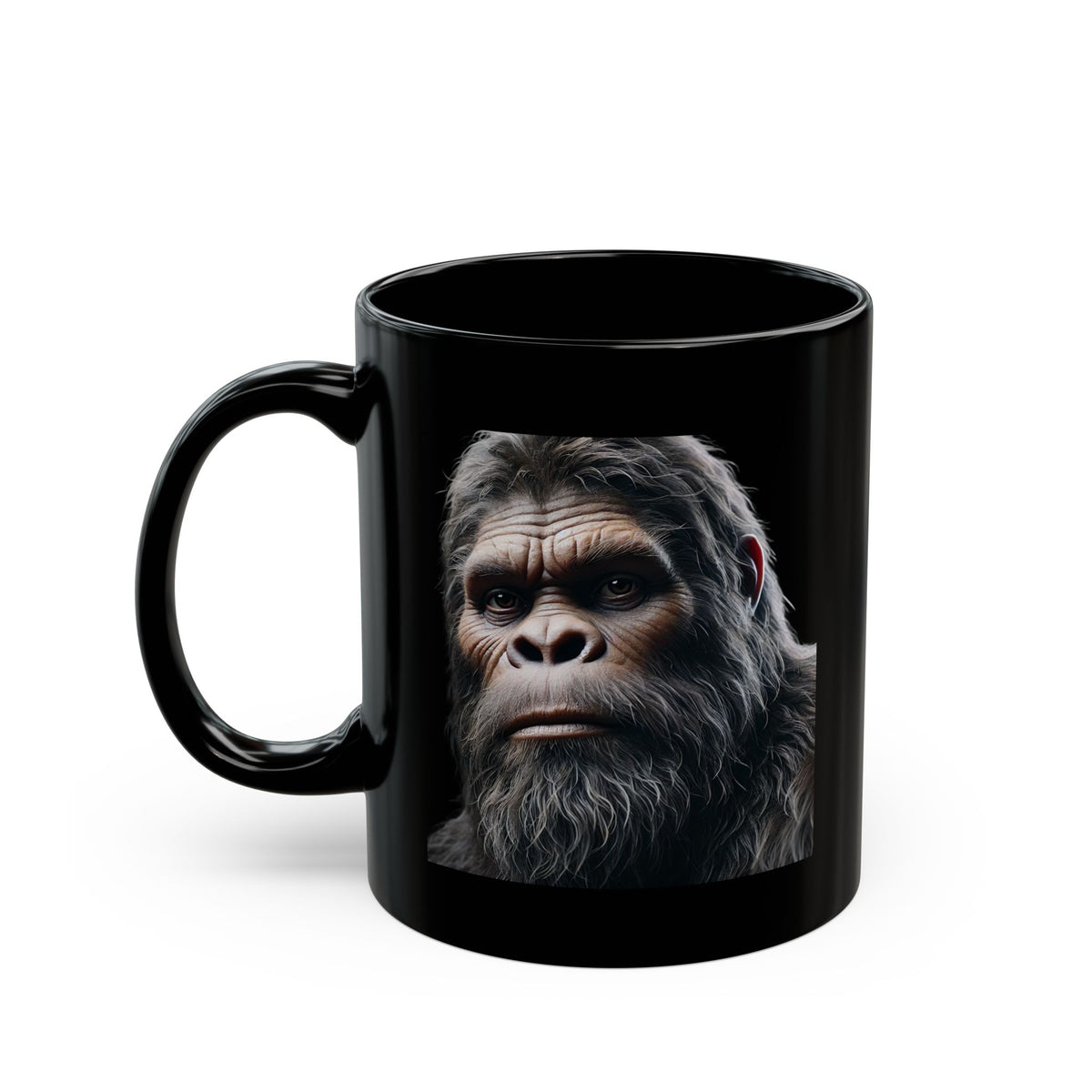 Bigfoot Photo-Black Mug (11oz, 15oz)