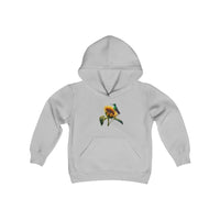 Load image into Gallery viewer, Sunflower Hummingbird-Kids Hooded Sweatshirt
