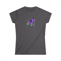 Load image into Gallery viewer, Purple Butterfly-Women&#39;s Softstyle Tee
