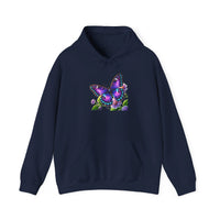 Load image into Gallery viewer, Purple Butterfly-Hooded Sweatshirt
