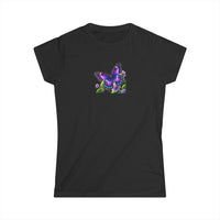 Load image into Gallery viewer, Purple Butterfly-Women&#39;s Softstyle Tee
