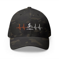 Load image into Gallery viewer, Cycling Heartbeat Embroidered Cap – Mountain Biker Gift 🚵‍♂️❤️