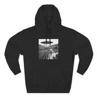 Load image into Gallery viewer, Funny Dog Selfie with UFO Graphic Hoodie