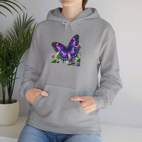 Load image into Gallery viewer, Purple Butterfly-Hooded Sweatshirt
