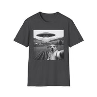 Load image into Gallery viewer, UFO Selfie Dog T-Shirt