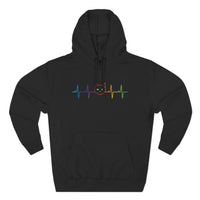 Load image into Gallery viewer, Rainbow Cat Heartbeat Hoodie