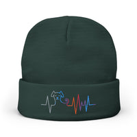 Load image into Gallery viewer, Embroidered Heartbeat-Dog Lover Beanie