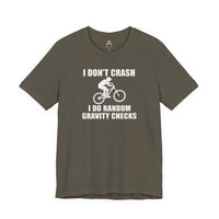 Load image into Gallery viewer, 😂 I Don’t Crash, I Do Random Gravity Checks – Mountain Biking Tee 🚵‍♂️