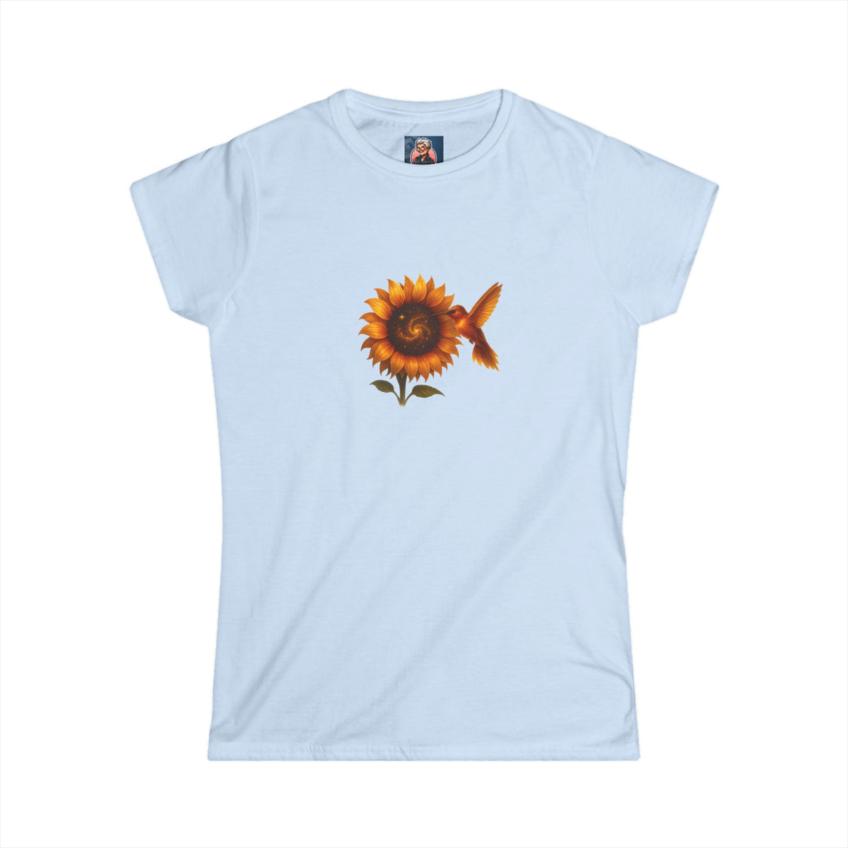 Cosmic Sunflower Hummingbird T-Shirt
