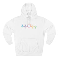 Load image into Gallery viewer, Rainbow Cat Heartbeat Hoodie