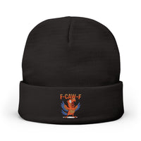 Load image into Gallery viewer, Embroidered 'F-CAW-F' Parrot Knit Beanie