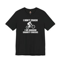 Load image into Gallery viewer, 😂 I Don’t Crash, I Do Random Gravity Checks – Mountain Biking Tee 🚵‍♂️