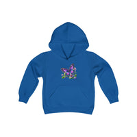Load image into Gallery viewer, Purple Butterfly-Kids Hooded Sweatshirt
