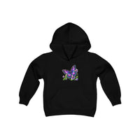 Load image into Gallery viewer, Purple Butterfly-Kids Hooded Sweatshirt
