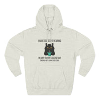 Load image into Gallery viewer, "I Have Selective Hearing" Funny Cat Lover Hoodie