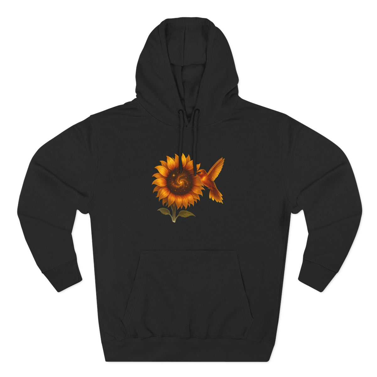 Gold-Cosmic-Hummingbird-Sunflower-Hoodie