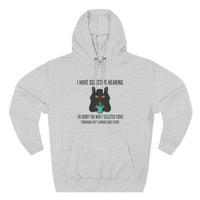 Load image into Gallery viewer, "I Have Selective Hearing" Funny Cat Lover Hoodie