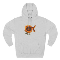 Load image into Gallery viewer, Gold-Cosmic-Hummingbird-Sunflower-Hoodie
