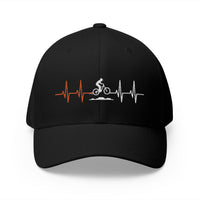 Load image into Gallery viewer, Cycling Heartbeat Embroidered Cap – Mountain Biker Gift 🚵‍♂️❤️