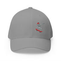Load image into Gallery viewer, 🎅🛹 Skateboarder Santa Embroidered Cap – Holiday Skate Dad Hat 🎄