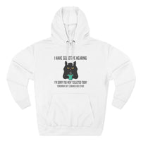 Load image into Gallery viewer, "I Have Selective Hearing" Funny Cat Lover Hoodie