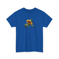 Load image into Gallery viewer, Sunflower-Hummingbird-Unisex Heavy Cotton T-Shirt
