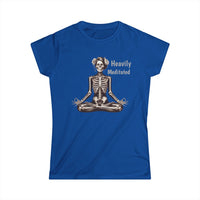 Load image into Gallery viewer, Heavily Meditated Women&#39;s Softstyle Tee - Relaxation &amp; Yoga Apparel
