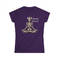 Load image into Gallery viewer, Heavily Meditated Women&#39;s Softstyle Tee - Relaxation &amp; Yoga Apparel
