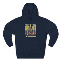 Load image into Gallery viewer, "First of All I'm a Delight" Cozy Pullover
