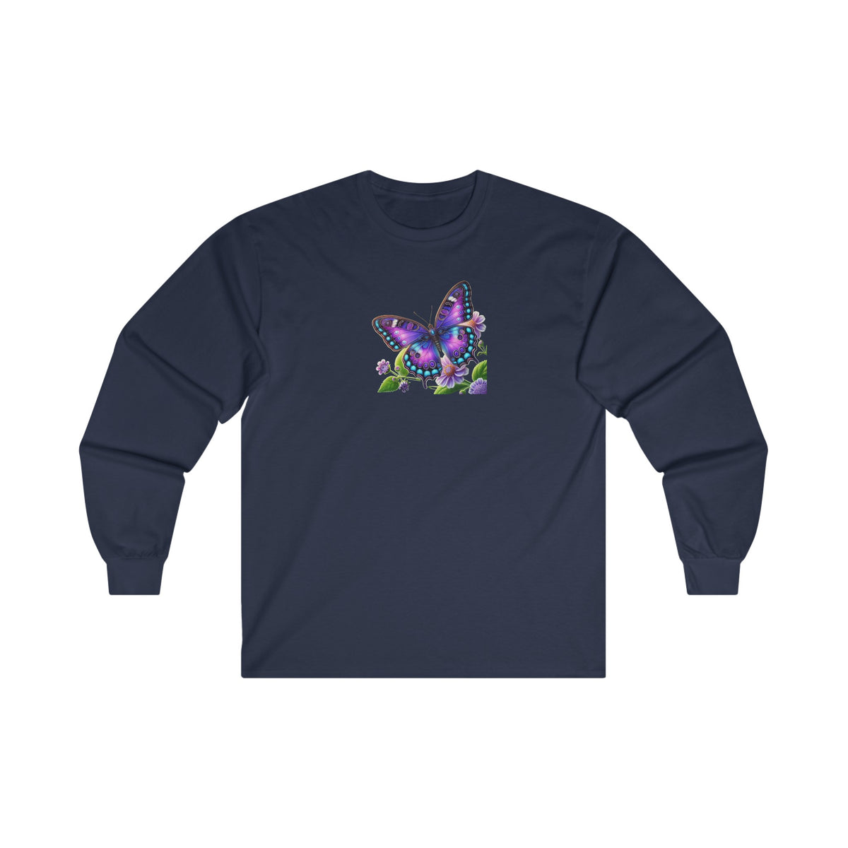 Purple Butterfly- Long Sleeve Tee