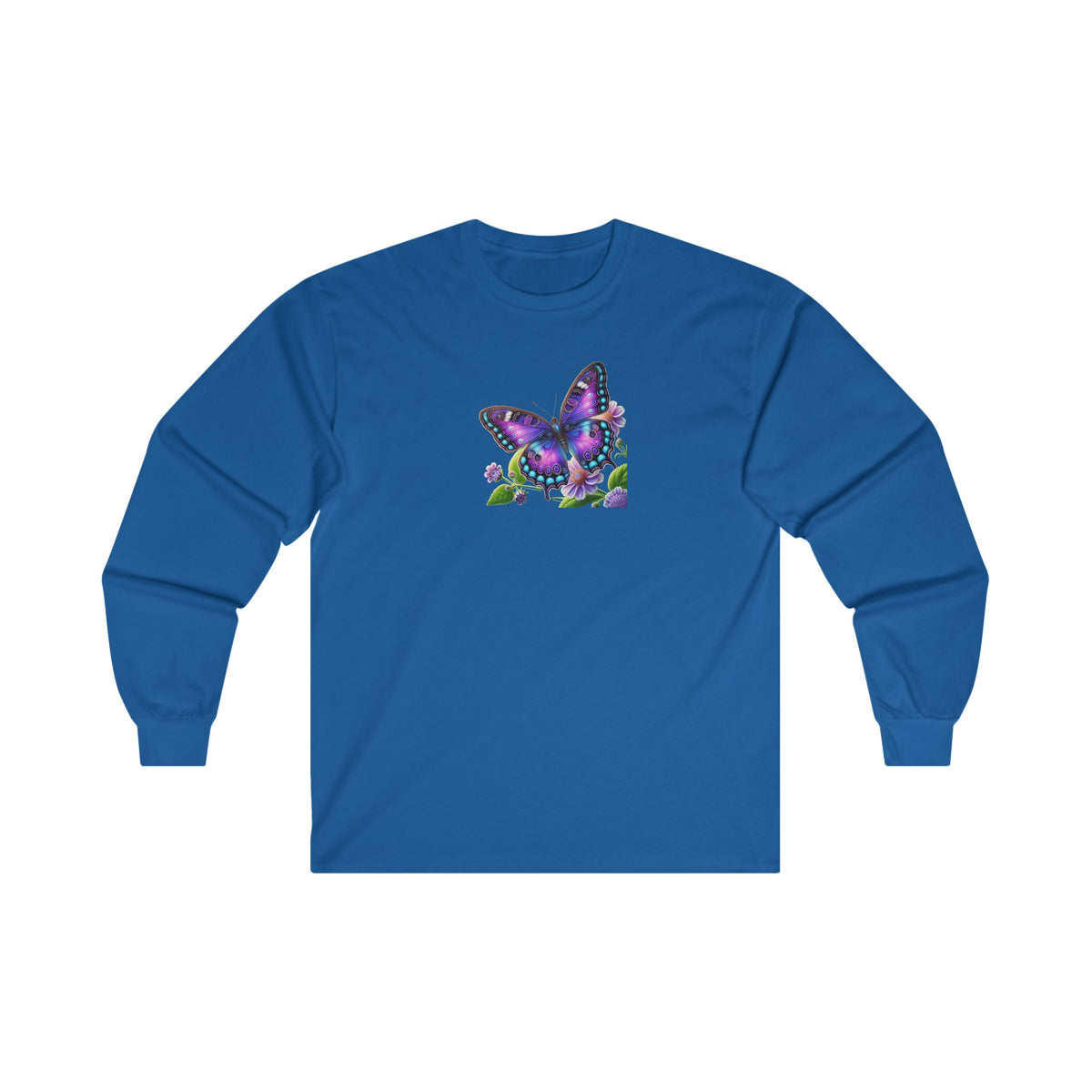 Purple Butterfly- Long Sleeve Tee