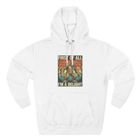 Load image into Gallery viewer, "First of All I'm a Delight" Hoodie