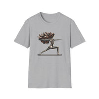 Load image into Gallery viewer, Skelly Warrior Pose-Unisex Softstyle T-Shirt
