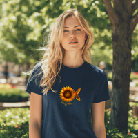 Load image into Gallery viewer, Cosmic Sunflower Hummingbird T-Shirt
