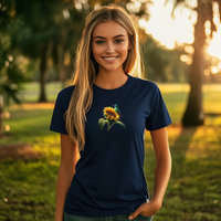 Load image into Gallery viewer, Sunflower-Hummingbird-Unisex Heavy Cotton T-Shirt
