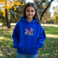 Load image into Gallery viewer, Purple Butterfly-Kids Hooded Sweatshirt
