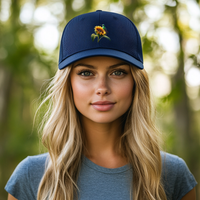 Load image into Gallery viewer, Sunflower-Hummingbird-Trucker Cap
